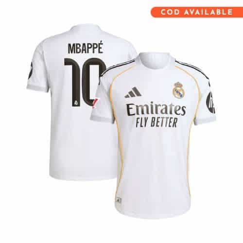 Real Madrid Home Mbappe Jersey 2025-26